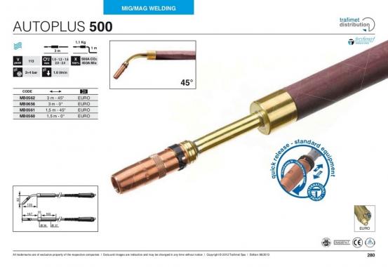 Trafimet Mig AUTOPLUS 500 (500 А вод. охл.) 3м 45°